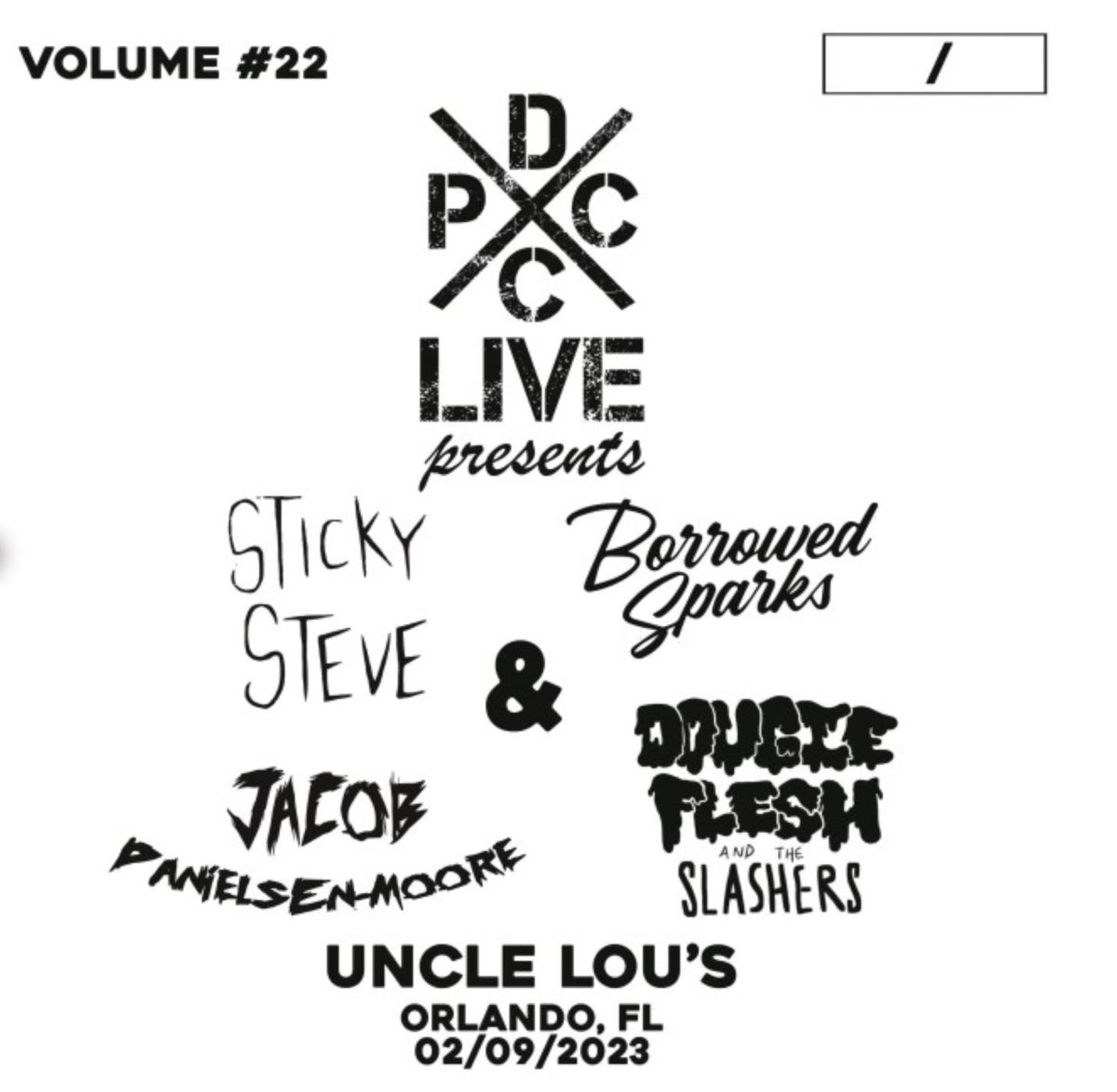 DCxPC Live’s lates release “DCxPC Live Vol. 22 Sticky Steve, Borrowed Sparks, Jacob Dan” is quite irresistible.