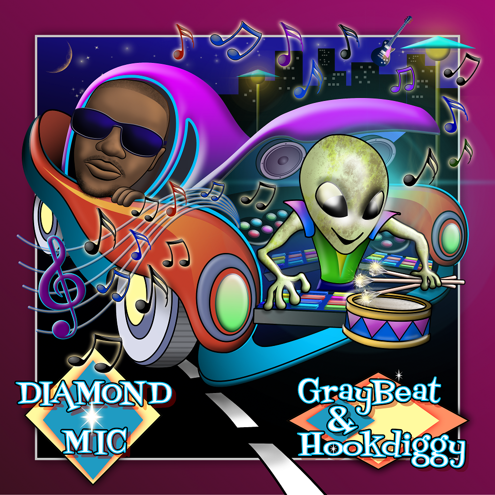 Masters of the Mic: GrayBeat and Hookdiggy Unleash Galactic Energy in ‘Diamond&nbsp;Mic’