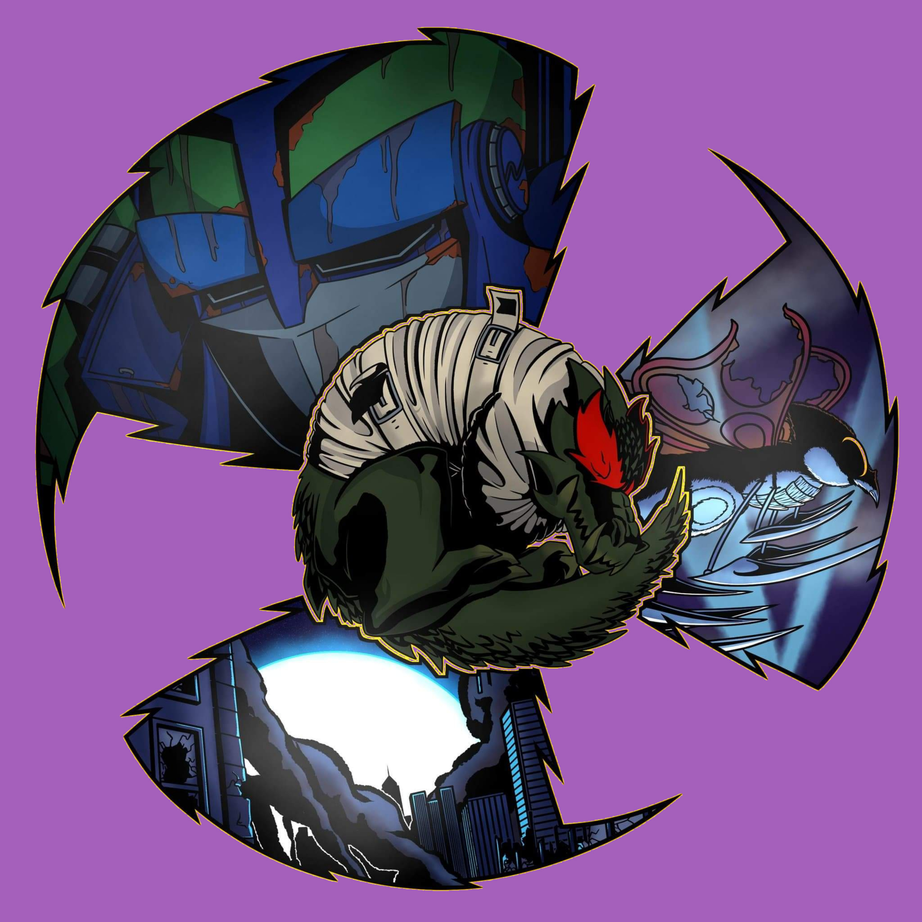 Cover Art of the single 'Sad Kaiju' by Think Sanity