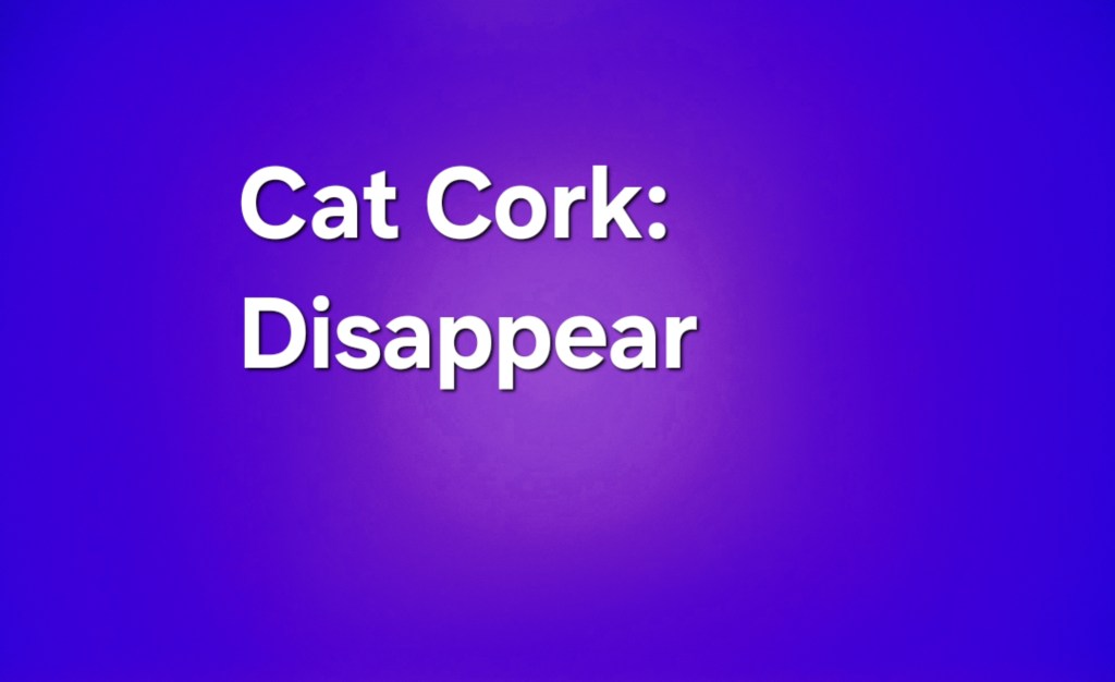 Ready to get wrapped in the echoes of Cat Cork’s recent release&nbsp;Disappear!