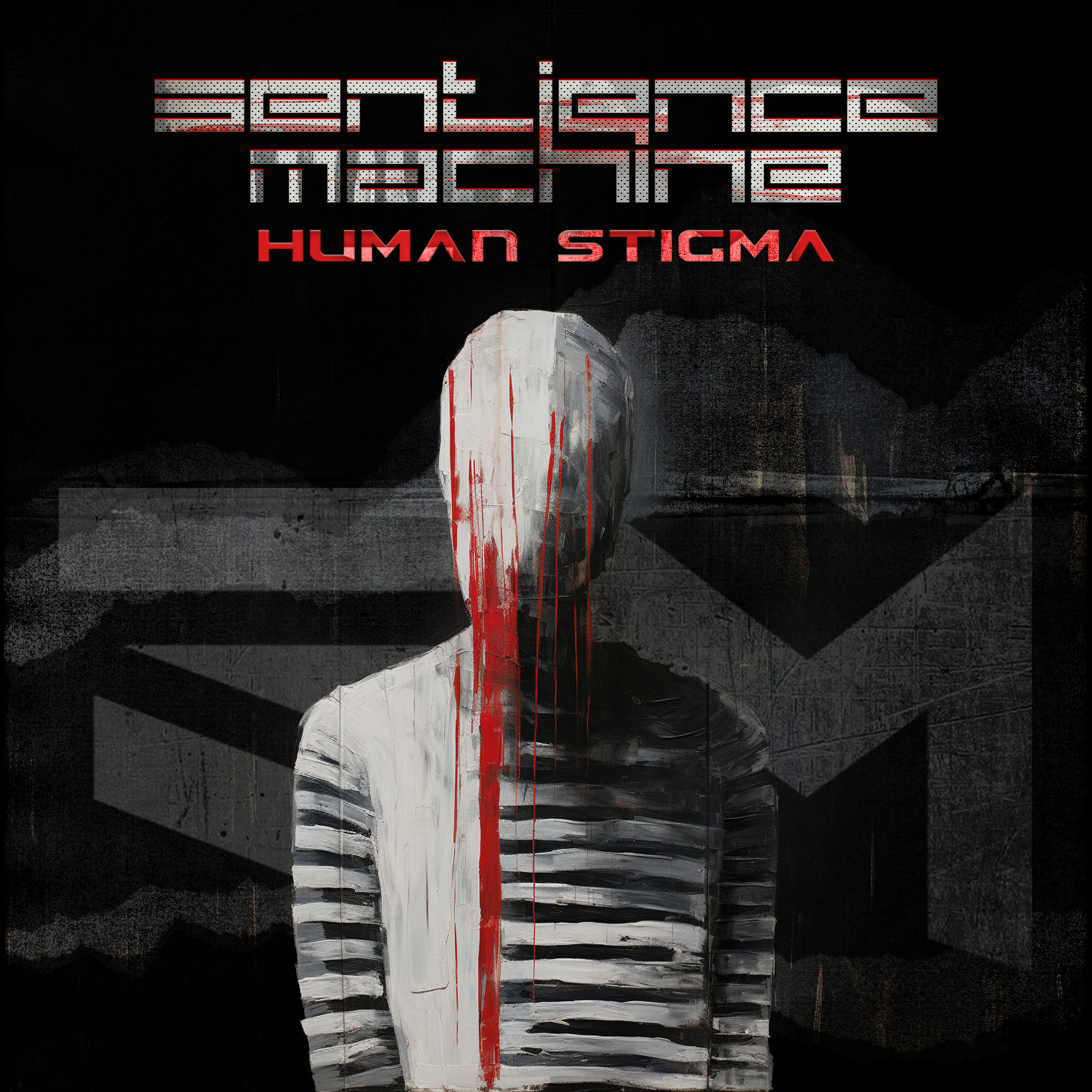 Cover art of the single "Human Stigma" by Sentience Machine