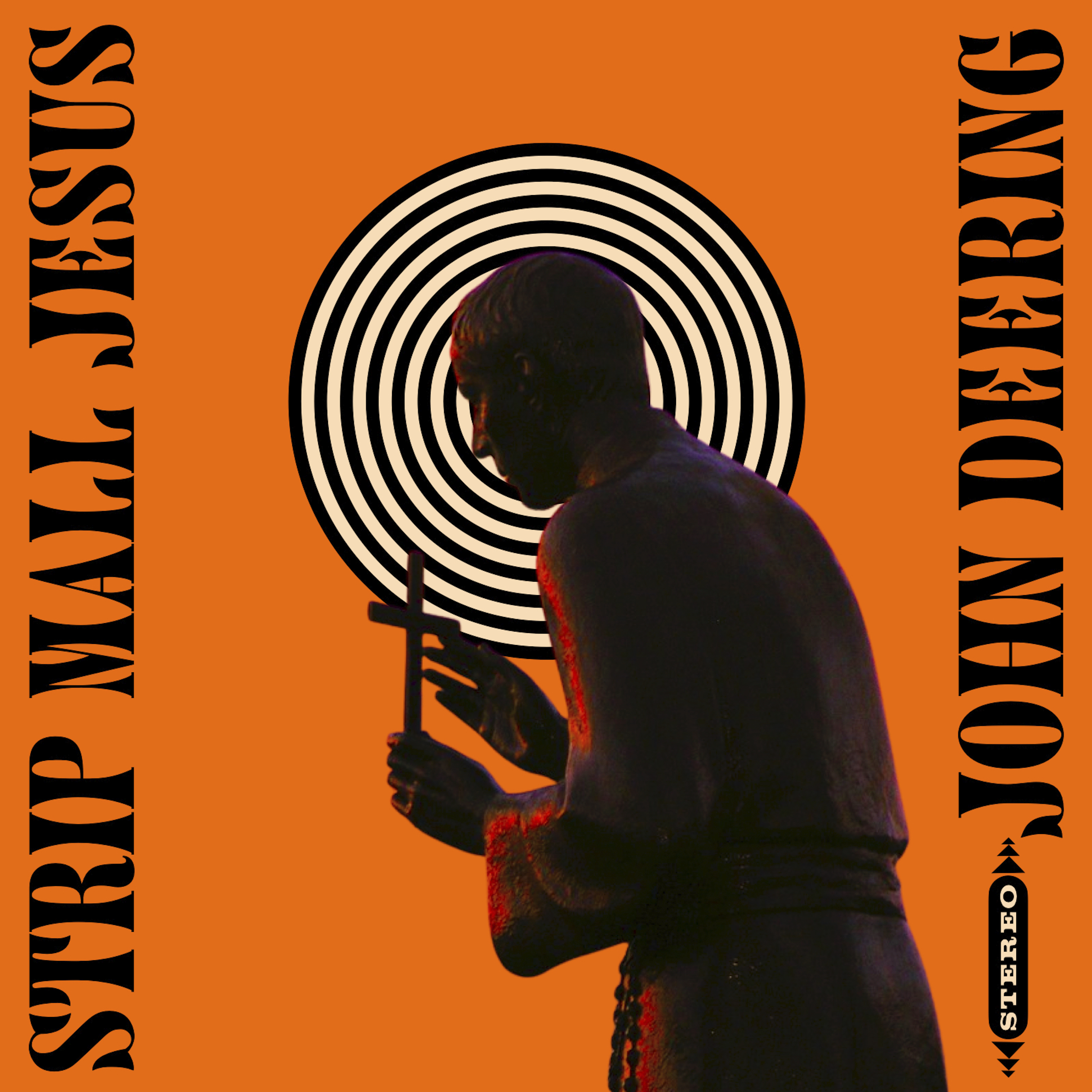 Cover art of the single "Strip Mall Jesus" by John Deering