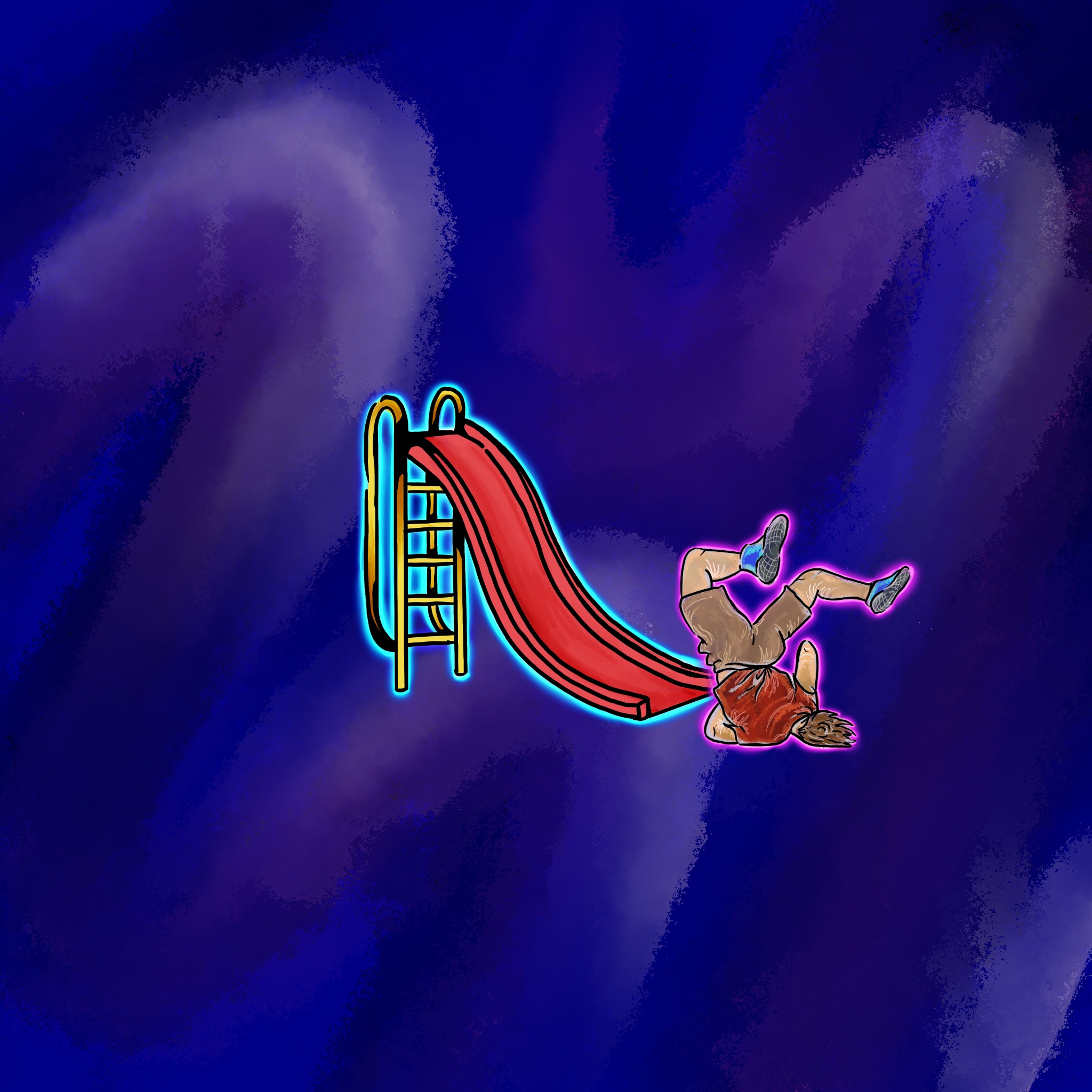 Cover art of the single "Downslide" by Dr. Stan