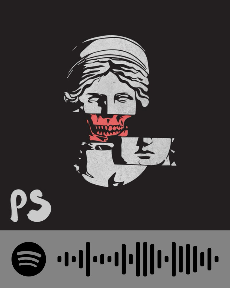 Album, Cover, Art, Spotify, Code, PS, Monochrome, Black, Grey, Orange, Sweden, Rap, Music