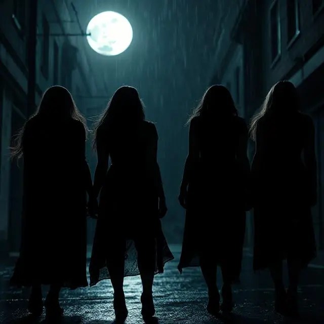 Night, Moon, Women, Band, Sacred, Gospel, Rock, Luna, Nightsky, Blue, Navy Blue, Music, Art, Musicians, Artist