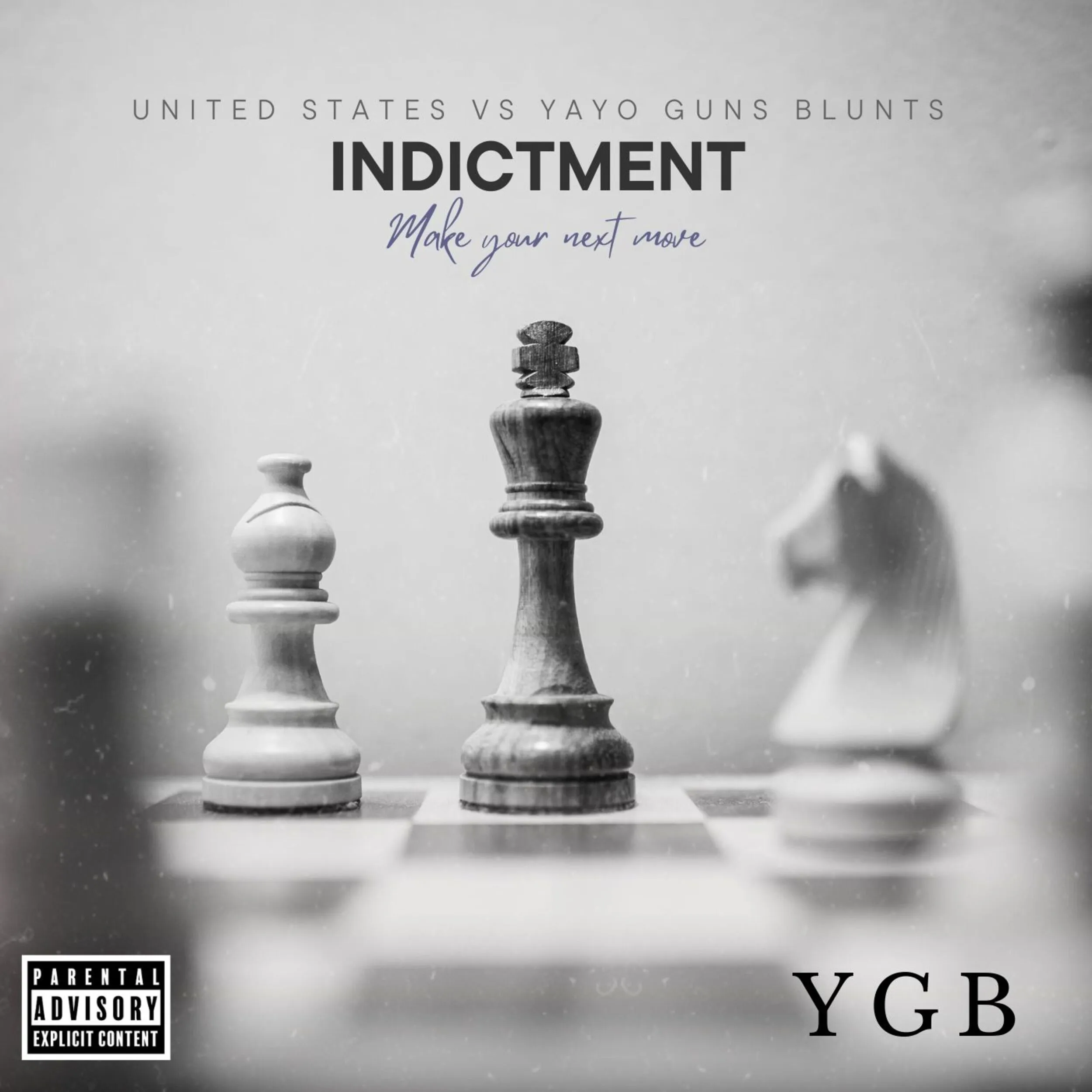 Cover art of the single "United States Vs Yayo Guns Blunts