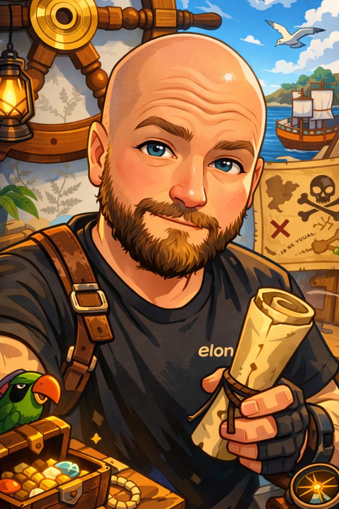 Album, Cover, Art, Man, Music, Musician, Artist, Singer, EDM, Electronic, Song, Bag, Message, Rolled, Parrot, Bird, Sketch, AI, Beads, Pirate, Dock, Backpack, Elon